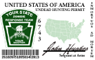 Custom State Hunting Permit 
