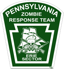 Pennsylvania Zombie Response Team Sticker Erie Sector
